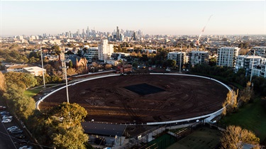 Toorak Park aerial 27 July 2023