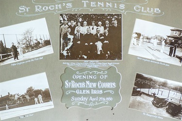 St Roch's Tennis Club wall