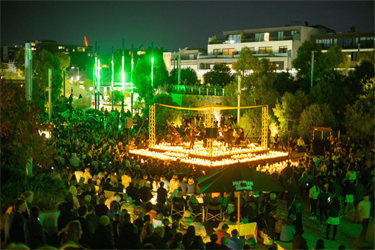 Crowd enjoying Candelight concert