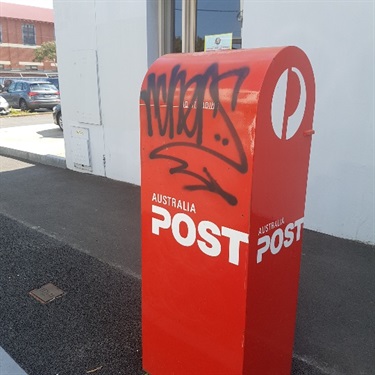 Council removes graffiti post boxes