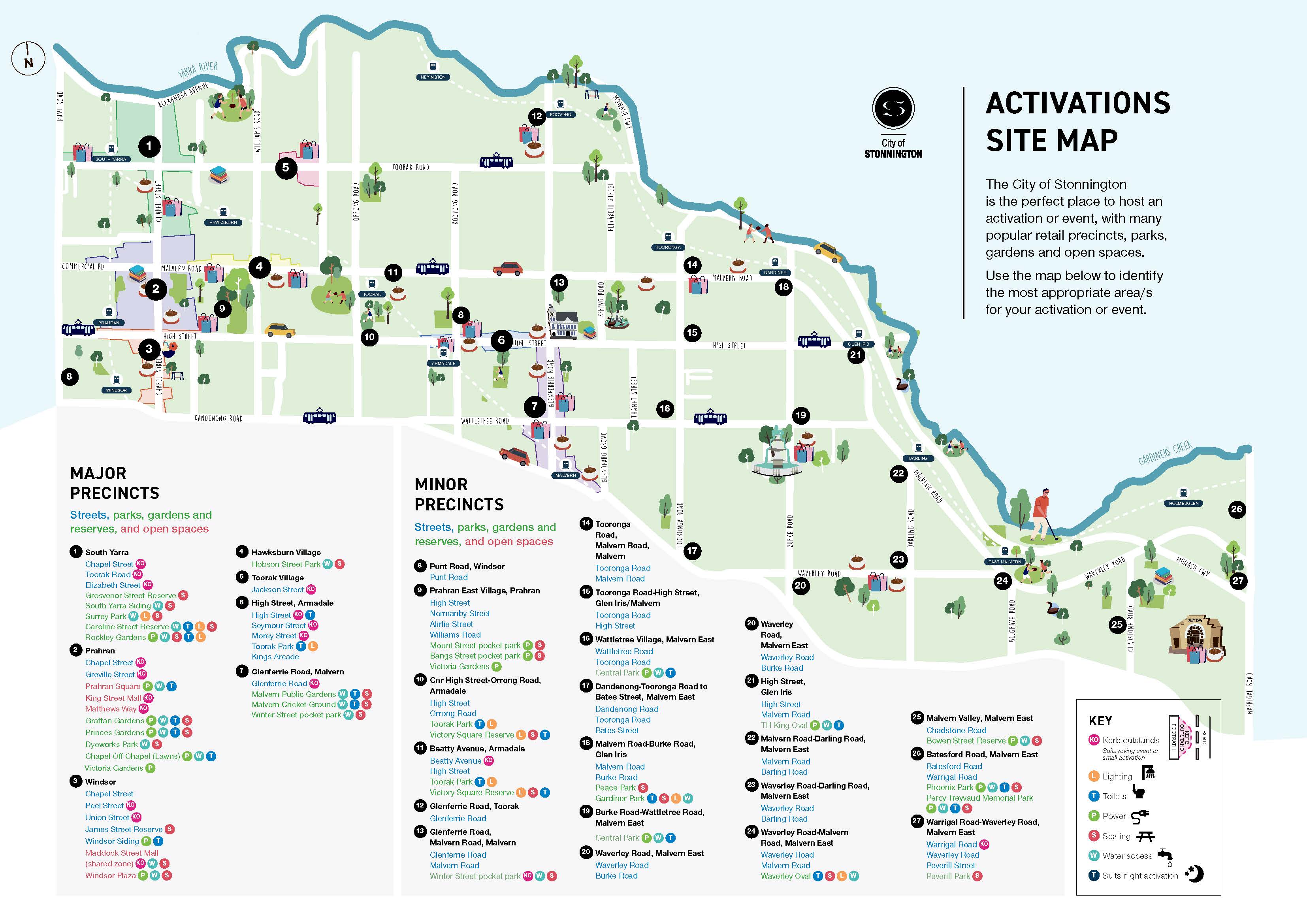 Activations site map