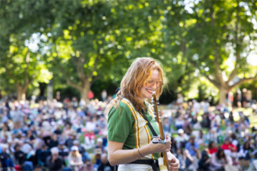 Danika performing at Sunset Sounds 2024